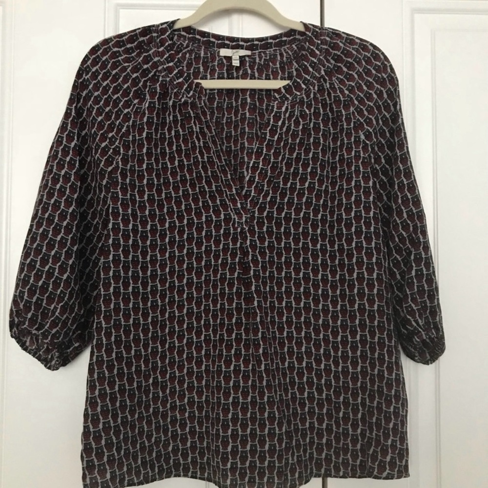 🦉Joie owl silk top